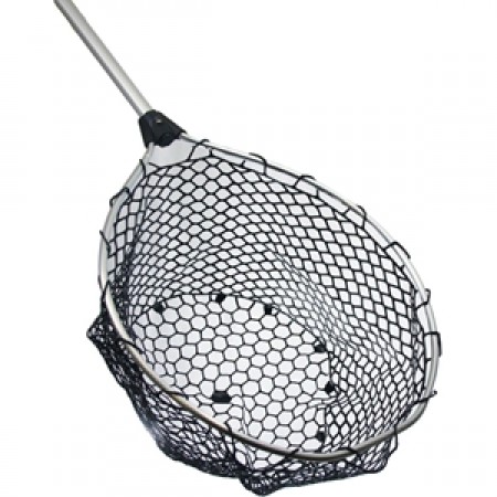 STM Fishcare Landing Net Silver Rubber 70cm 